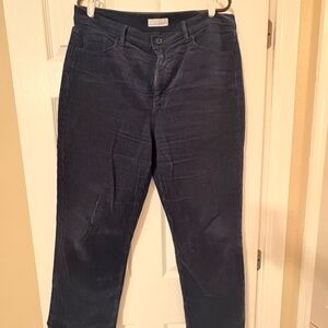 LOFT Dark Blue Corduroy Ankle Jeans